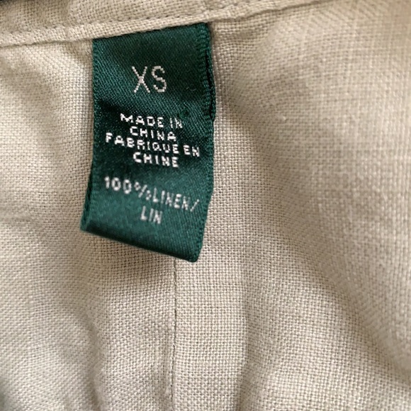 100% Linen Button-Up Top - Picture 4 of 5